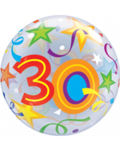 Bunter Bubble Ballon Alter 30